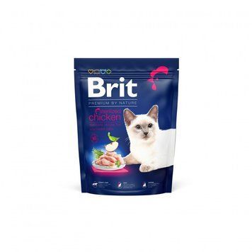 Сухий корм Brit Premium Cat by Nature Sterilised для стерилізованих котів, з куркою, 300 г 8595602552993 фото