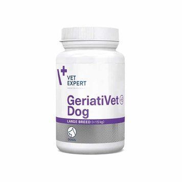 Vet Expert GeriatiVet Dog Large Breed Комплекс вітамінів та мінералів для собак великіх порід від 15 кг зрілого віку, 45 таб. 58426 фото
