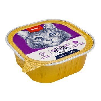 Wanpy Tuna&Shrimp ВАНПІ ТУНЕЦЬ КРЕВЕТКИ консерви для котів, мус AT-11 фото