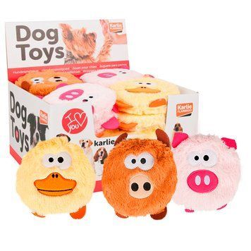 Flamingo Plush Head Duck Pig Wild ФЛАМІНГО КАЧКА СВИНЯ КАБАН м&rsquo;яка іграшка з пищалкою для собак 515137 фото