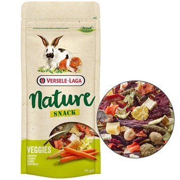 Versele-Laga Nature Snack Veggies ВЕРСЕЛЕ-ЛАГА НАТЮР СНЕК ОВОЧИ додатковий корм ласощі для кроликів і гризунів 614334 фото