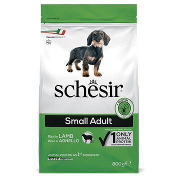 Schesir Dog Small Adult Lamb ШЕЗІР ДОРОСЛИЙ МАЛИХ ЯГНЯ сухий монопротеїновий корм для собак малих порід ШСВМЯ0.8 фото