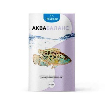 Корм Природа "Аквабаланс" для всеїдних риб, 10 г 4820157400951 фото
