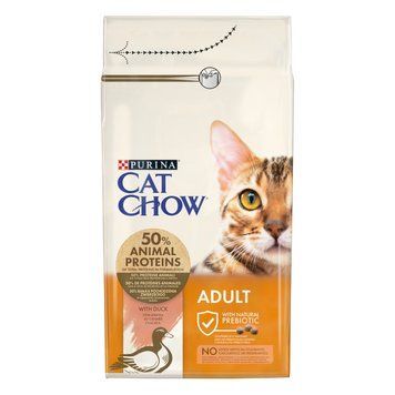 Сухий корм CAT CHOW Adult для дорослих котів, з качкою, 1,5 кг 7613035394117 фото
