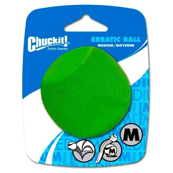 Іграшка CHUCKIT! ERRATIC BALL м&rsquo;яч неправильної форми для собак середніх розмірів 201101 фото