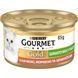 Вологий корм GOURMET Gold для дорослих шматочки у паштеті з качкою, морквою та шпинатом 85г 7613033728778 фото 1