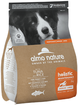 Almo Nature Holistic Dog для собак середніх та великих порід з тунцем і рисом (2 кг) 8001154127621 фото