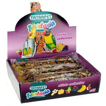 Колоски в наборі Fantasia для серед. папуг мікс вкусів ,90 гр 18-19 см 243.12 фото