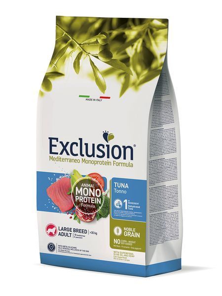 Exclusion Mediterraneo Monoprotein Formula Сухий корм з тунцем для цуценят великих порід 05179 фото