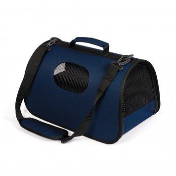Сумка-переноска Pet Fashion &laquo;Vesta&raquo; для собак та котів, 38х22х22 см, синя 4823082419746 фото