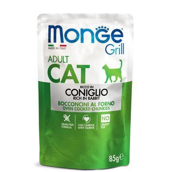Monge Cat GRILL WetAdult зі шматочками м'яса Кролика в желе 70013611 фото