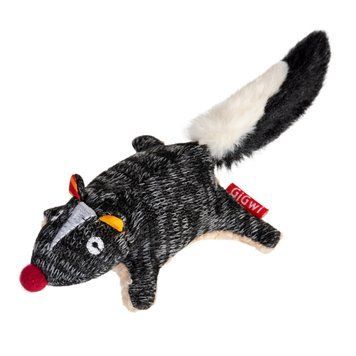 Іграшка для собак Скунс з пищалкою GiGwi Plush Friendz, текстиль, 9 см 75386 фото