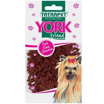 Ласощі для собак York, снекі-кісточки з куркою та яловичиною 90 г 449.37 фото