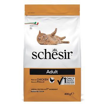 Schesir Cat Adult Chicken ШЕЗІР ДОРОСЛИЙ КУРКА сухий монопротеїновий корм для котів ШКВК0.4 фото