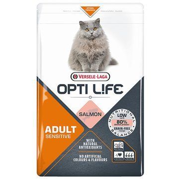 Opti Life Sensitive ОПТІ ЛАЙФ ЛОСОСЬ СЕНСІТІВ беззерновий сухий суперпреміум корм для котів з чутливим травленням 413197 фото