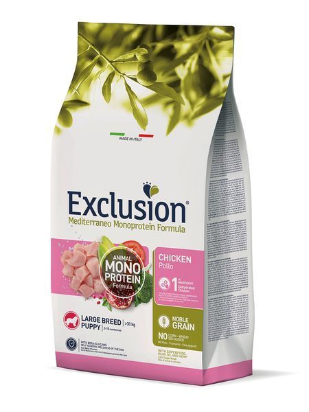 Exclusion Mediterraneo Monoprotein Formula Сухий корм з куркою для цуценят великих порід 05538 фото