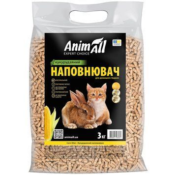 AnimAll АнімАлл кукурудзяний наповнювач для тварин, 3кг 183704 фото