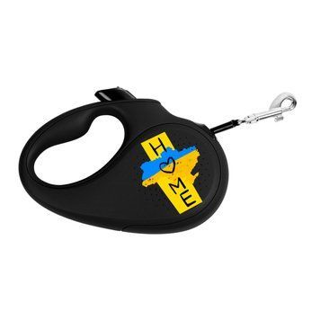 Повідець-рулетка для собак WAUDOG R-leash, малюнок "Дім", XS, до 12 кг, 3 м, світловідбиваюча стрічка чорний 8123-0230-01 фото