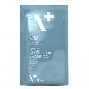 Vet Expert Hypoallergenic Shampoo Гіпоалергенний шампунь для котів і собак, саше 20х15мл 200364 фото