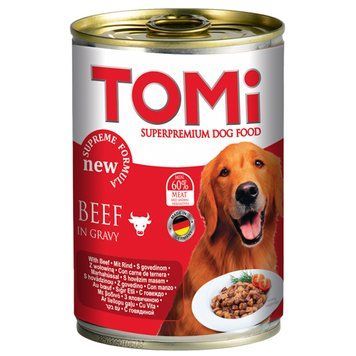 TOMi Beef ТОМІ ЯЛОВИЧИНА консерви для собак, вологий корм 001585 фото