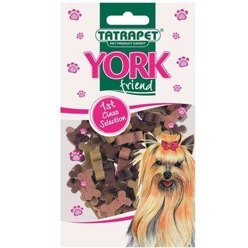 Ласощі для собак York, снекі-мікс з куркою, яловичиною, беконом 70 г 449.39 фото