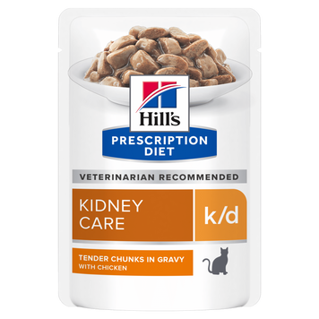 Hill&rsquo;s PRESCRIPTION DIET k/d Вологий корм для котів підтримка функції нирок, з куркою, пауч, 85 г 605664 фото