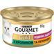 Вологий корм GOURMET Gold &ldquo;Подвійне задоволення&rdquo; для дорослих шматочки у підливці з кроликом та печінкою 85г 7613031381081 фото 1
