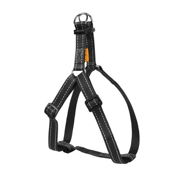 Шлея "Dog Extreme" з нейлону регульована (ширина 25мм, В:60-90см) чорний 06681 фото