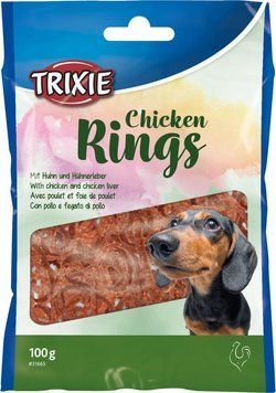 Кільце Trixie Chicken Rings жувальне для собак, з куркою, 100 г TX-31665 фото