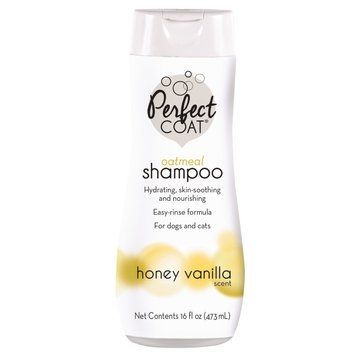 Шампунь 8in1 Perfect Coat Natural Oatmeal для собак і котів, з екстрактом вівсяної муки, з медово-ванільним ароматом, 473 мл 680490/680072 USA фото