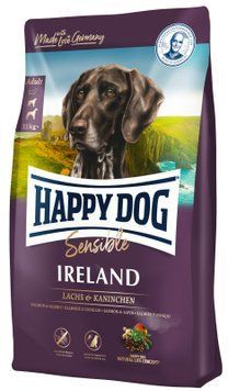 Сухий корм Happy Dog Sensible Irеland д/дорослих собак для нормалізації линьки та собак, що мають проблеми зі шкірою з кроликом та лососем 3537 фото