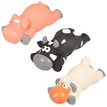 Flamingo Sheep Pig Cow ФЛАМІНГО ВІВЦЯ ПОРОСЯ КОРОВА латексна іграшка з пищалкою для собак 517965 фото