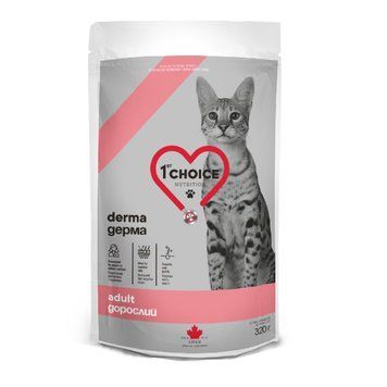 1st Choice Adult Derma ФЕСТ ЧОЙС ДЕРМА сухий дієтичний корм для котів ФЧКВД320 фото