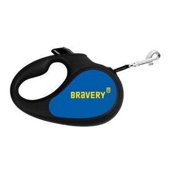 Повідець-рулетка для собак WAUDOG R-leash, малюнок "Сміливість", XS, до 12 кг, 3 м, світловідбиваюча стрічка чорний 8123-0231-01 фото