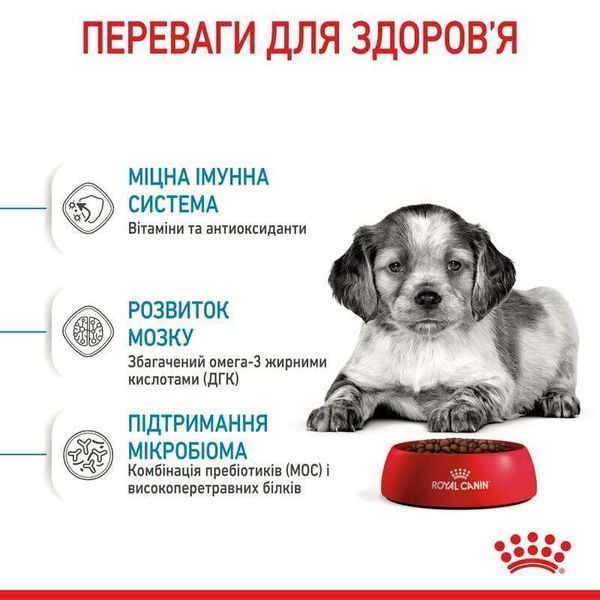 Роял Канін (ROYAL CANIN MEDIUM PUPPY) Корм для цуценят середніх порід 1кг 30030101 фото