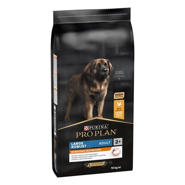 Сухий корм PRO PLAN Large Robust Adult 2+ Everyday Nutrion для дорослих собак великих порід масивної статури, з куркою, 14 кг 7613035120426 фото
