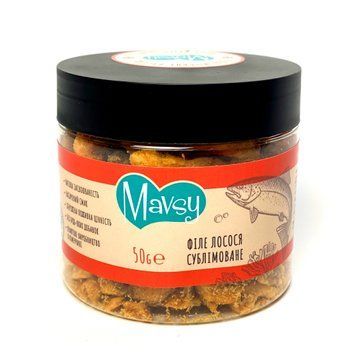 Mavsy - Мавсі Ласощі для собак та котів з сублімованим філе лосося 50 г 1412005 фото