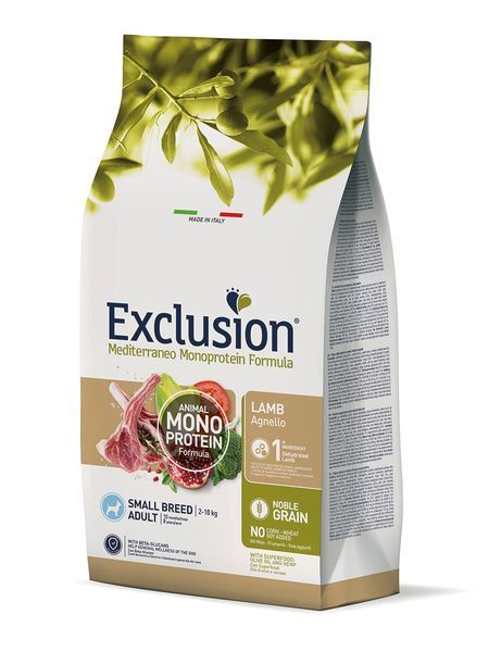 Exclusion Mediterraneo Monoprotein Formula Сухий корм з ягням для дорослих собак дрібних порід 05162 фото