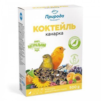 Корм Природа Коктейль &laquo;Канарка&raquo; для канарок і декоративних птахів, 500 г 4820157400326 фото