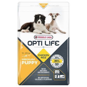Opti Life Puppy Medium ОПТІ ЛАЙФ ЦУЦЕНЯ СЕРЕДНІХ сухий суперпреміум корм для цуценят середніх порід 311530 фото