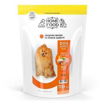 Сухий корм для дорослих собак &laquo;Індичка та лосось&raquo; DOG ADULT MINI Здорова шкіра і блиск шерсті 700 г 1017007 фото