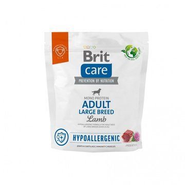 Сухий корм Brit Care Dog Hypoallergenic Adult Large Breed для собак великих порід, гіпоалергенний з ягням, 1 кг 8595602559091 фото
