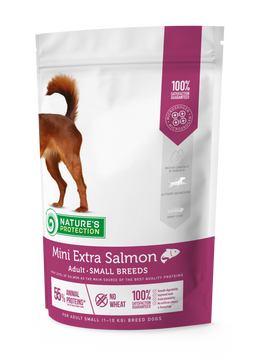 Nature's Protection Mini Extra Salmon Adult Small Breeds Сухий корм для дорослих собак малих порід з лососем, 500 г NPS45736 фото