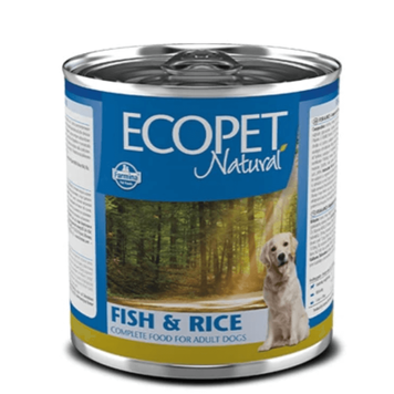 Вологий корм Farmina Ecopet Natural Dog Fish&Rice для собак, з оселедцем, 300 г 167513 фото