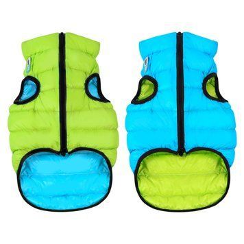 Курточка для собак AiryVest двостороння, розмір L 55, салатово-блакитна 1633 фото
