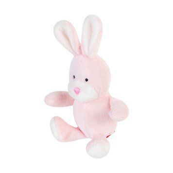 Іграшка для собак Заєць з пищалкою GiGwi Plush Friendz, плюш, 11 см 75119 фото