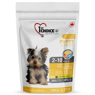 1st Choice Puppy Toy&Small Chicken ФЕСТ ЧОЙС ЦУЦЕНЯ МІНІ КУРКА сухий суперпреміум корм для цуценят міні та малих порід 350г ФЧСЩММК350 фото
