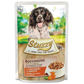 Stuzzy Dog Turkey Carrot ШТУЗІ ІНДИЧКА МОРКВА в соусі консерви для собак, вологий корм, пауч 100г 1033302 фото