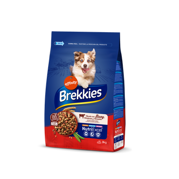 Brekkies Dog Beef для собак усіх порід, з яловичиною 3кг 8410650277523 фото