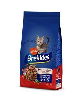 Brekkies Cat Beef для дорослих котів з яловичиною (1,5 кг) 8410650880808 фото